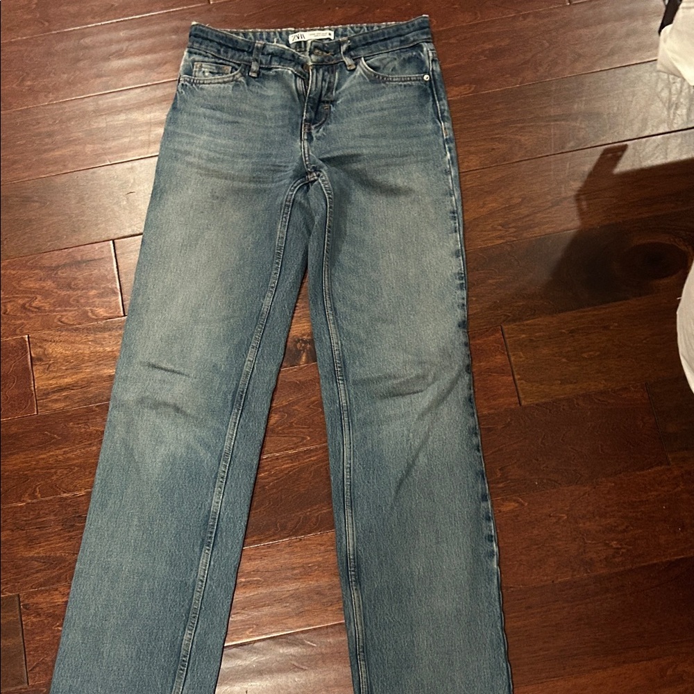 Zara Faded Blue Jeans